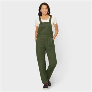 Women's Hempstop Pull-On Bib Overalls Color Deep Sage